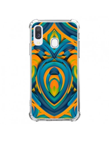 Coque Samsung Galaxy A40 Cross Heart Azteque Coeur - Eleaxart