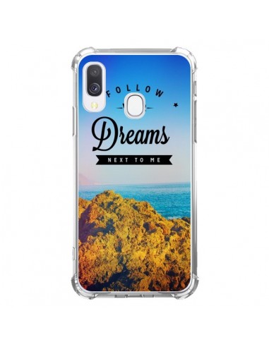 Coque Samsung Galaxy A40 Follow your dreams Suis tes rêves - Eleaxart