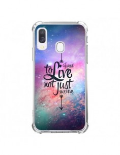 Coque Samsung Galaxy A40 I want to live Je veux vivre -...