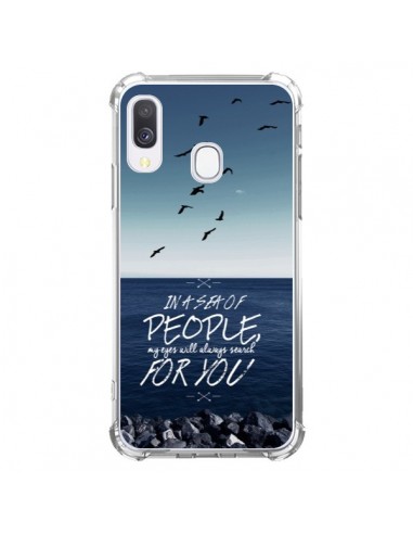 Coque Samsung Galaxy A40 Sea Mer Plage - Eleaxart