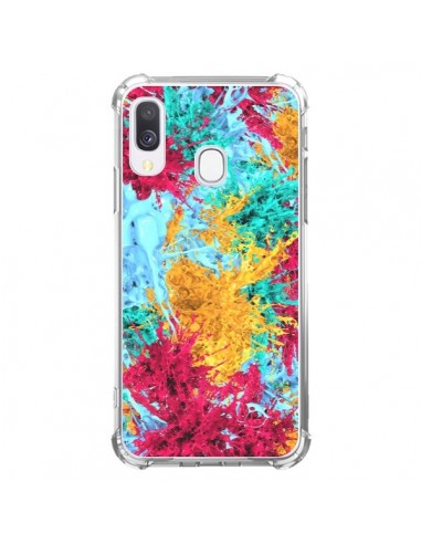 Coque Samsung Galaxy A40 Splashes Peintures - Eleaxart