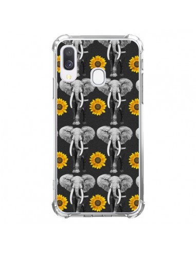Coque Samsung Galaxy A40 Elephant Tournesol - Eleaxart
