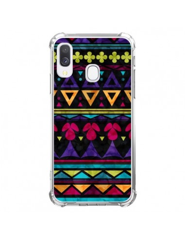 Coque Samsung Galaxy A40 Triangles Pattern Azteque - Eleaxart