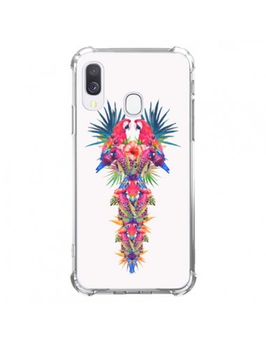 Coque Samsung Galaxy A40 Parrot Kingdom Royaume Perroquet - Eleaxart