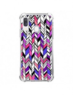 Coque Samsung Galaxy A40 Graphic Azteque Rose Violet -...