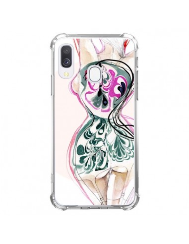 Coque Samsung Galaxy A40 Femme en fleurs - Elisaveta Stoilova