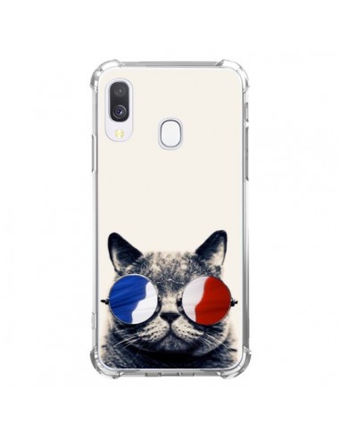 Coque Samsung Galaxy A40 Chat à lunettes françaises - Gusto NYC