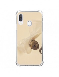 Coque Samsung Galaxy A40 Key to my heart Clef Amour -...