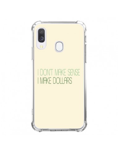 Coque Samsung Galaxy A40 I don't make sense, I make Dollars, beige - Shop Gasoline