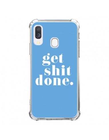 Coque Samsung Galaxy A40 Get Shit Done Bleu - Shop Gasoline