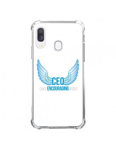 Coque Samsung Galaxy A40 CEO Chief Encouraging Officer Bleu - Shop Gasoline