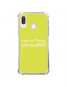 Coque Samsung Galaxy A40 Look at Different Things Yellow...