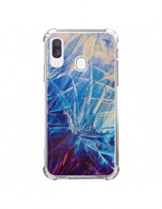 Coque Samsung Galaxy A40 Fleurs Violettes françaises -...