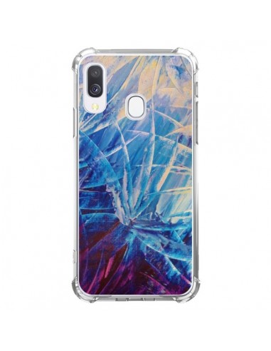 Coque Samsung Galaxy A40 Fleurs Violettes françaises - Ebi Emporium