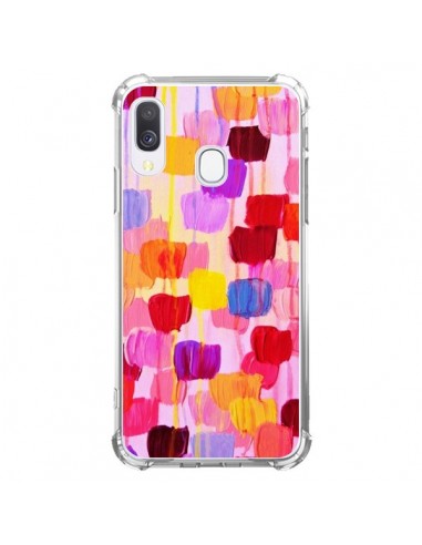 Coque Samsung Galaxy A40 Pois Roses Dottie - Ebi Emporium