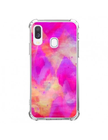 Coque Samsung Galaxy A40 Coeur Tribal Rose - Ebi Emporium