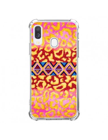 Coque Samsung Galaxy A40 Tribal Leopard Rose - Ebi Emporium