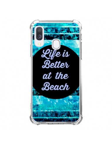 Coque Samsung Galaxy A40 Life is Better at The Beach - Ebi Emporium