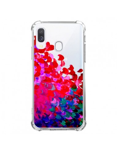 Coque Samsung Galaxy A40 Creation in Color Pink Rose Transparente - Ebi Emporium