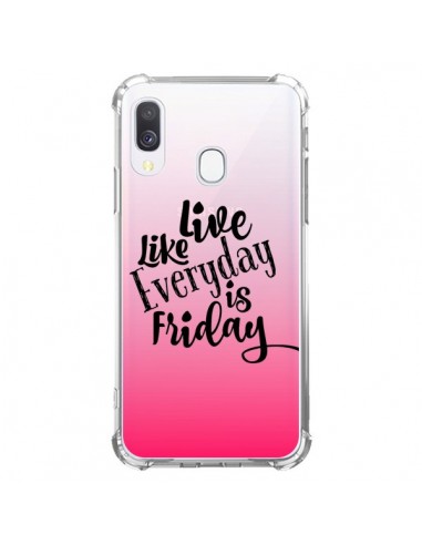 Coque Samsung Galaxy A40 Everyday Friday Vendredi Live Vis Transparente - Ebi Emporium