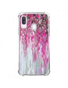 Coque Samsung Galaxy A40 Tempête Rose Transparente - Ebi...