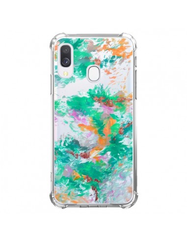 Coque Samsung Galaxy A40 Mermaid Sirene Fleur Flower Transparente - Ebi Emporium