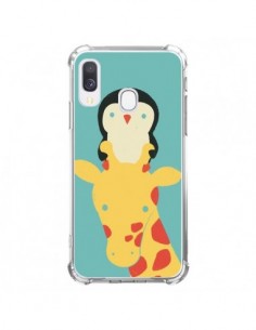 Coque Samsung Galaxy A40 Girafe Pingouin Meilleure Vue...