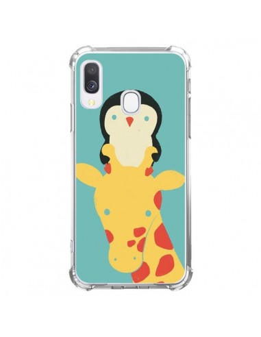 Coque Samsung Galaxy A40 Girafe Pingouin Meilleure Vue Better View - Jay Fleck