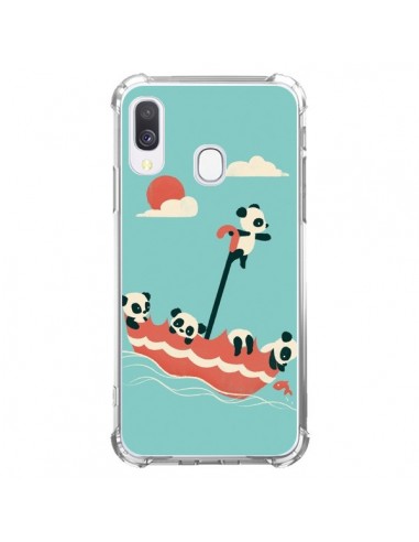 Coque Samsung Galaxy A40 Parapluie Flottant Panda - Jay Fleck