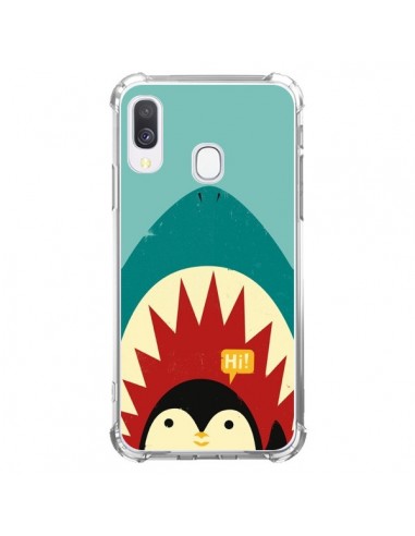 Coque Samsung Galaxy A40 Pingouin Requin - Jay Fleck