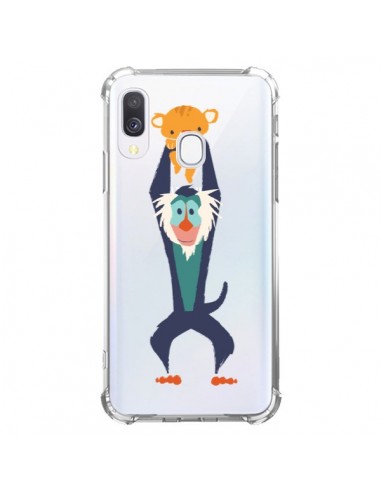 Coque Samsung Galaxy A40 Futur Roi Lion King Rafiki Transparente - Jay Fleck