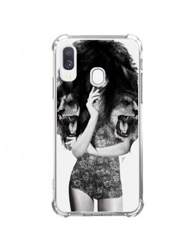 Coque Samsung Galaxy A40 Femme Lion - Jenny Liz Rome