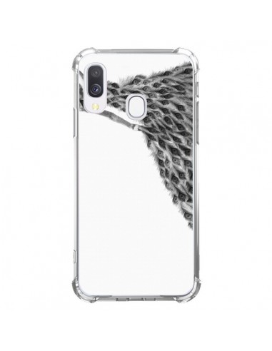 Coque Samsung Galaxy A40 Peacock Paon Robe Femme - Jenny Liz Rome