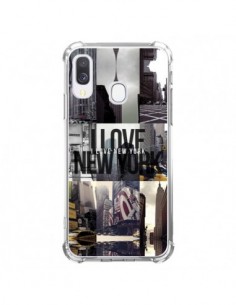 Coque Samsung Galaxy A40 I love New Yorck City noir -...