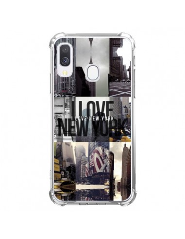 Coque Samsung Galaxy A40 I love New Yorck City noir - Javier Martinez