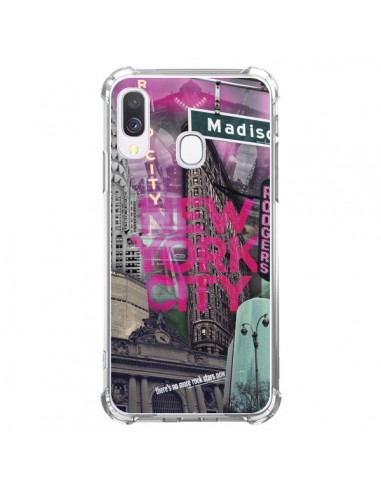 Coque Samsung Galaxy A40 New York City Rose - Javier Martinez