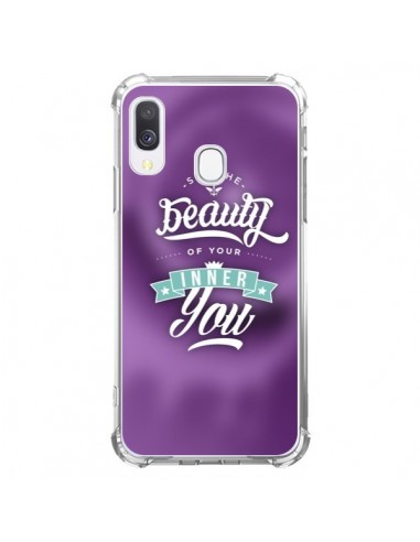 Coque Samsung Galaxy A40 Beauty Violet - Javier Martinez
