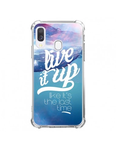 Coque Samsung Galaxy A40 Last Time Bleu - Javier Martinez