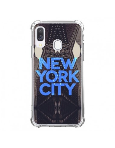 Coque Samsung Galaxy A40 New York City Bleu - Javier Martinez