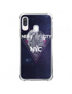 Coque Samsung Galaxy A40 New York City Triangle Rose -...