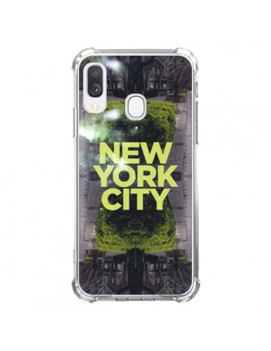 Coque Samsung Galaxy A40 New York City Vert - Javier Martinez