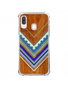 Coque Samsung Galaxy A40 Azteque Arbutus Blue Bois Aztec...