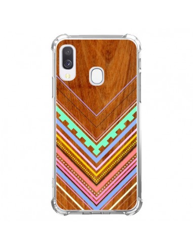 Coque Samsung Galaxy A40 Azteque Arbutus Pastel Bois Aztec Tribal - Jenny Mhairi