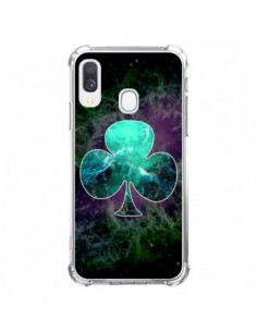 Coque Samsung Galaxy A40 Nebula Club Trèfle Galaxie -...