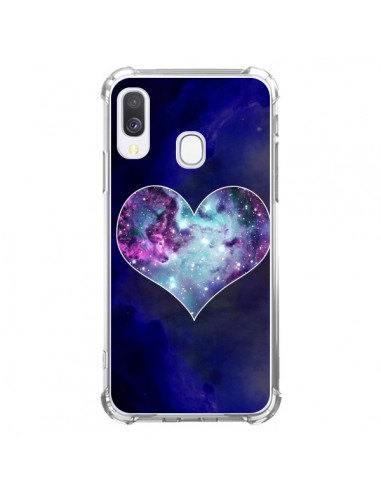 Coque Samsung Galaxy A40 Nebula Heart Coeur Galaxie - Jonathan Perez