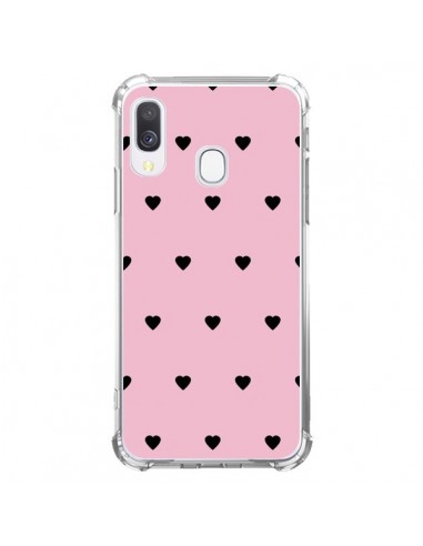 Coque Samsung Galaxy A40 Coeurs Roses - Jonathan Perez