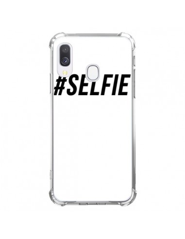 Coque Samsung Galaxy A40 Hashtag Selfie Noir Vertical - Jonathan Perez