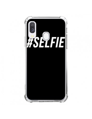 Coque Samsung Galaxy A40 Hashtag Selfie Blanc Vertical - Jonathan Perez