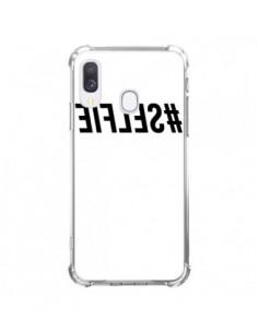 Coque Samsung Galaxy A40 Hashtag Selfie Noir Inversé -...