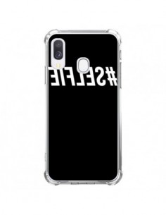 Coque Samsung Galaxy A40 Hashtag Selfie Blanc Inversé -...